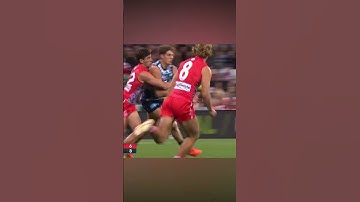 Charlie Curnow Kicks Into Man On The Mark