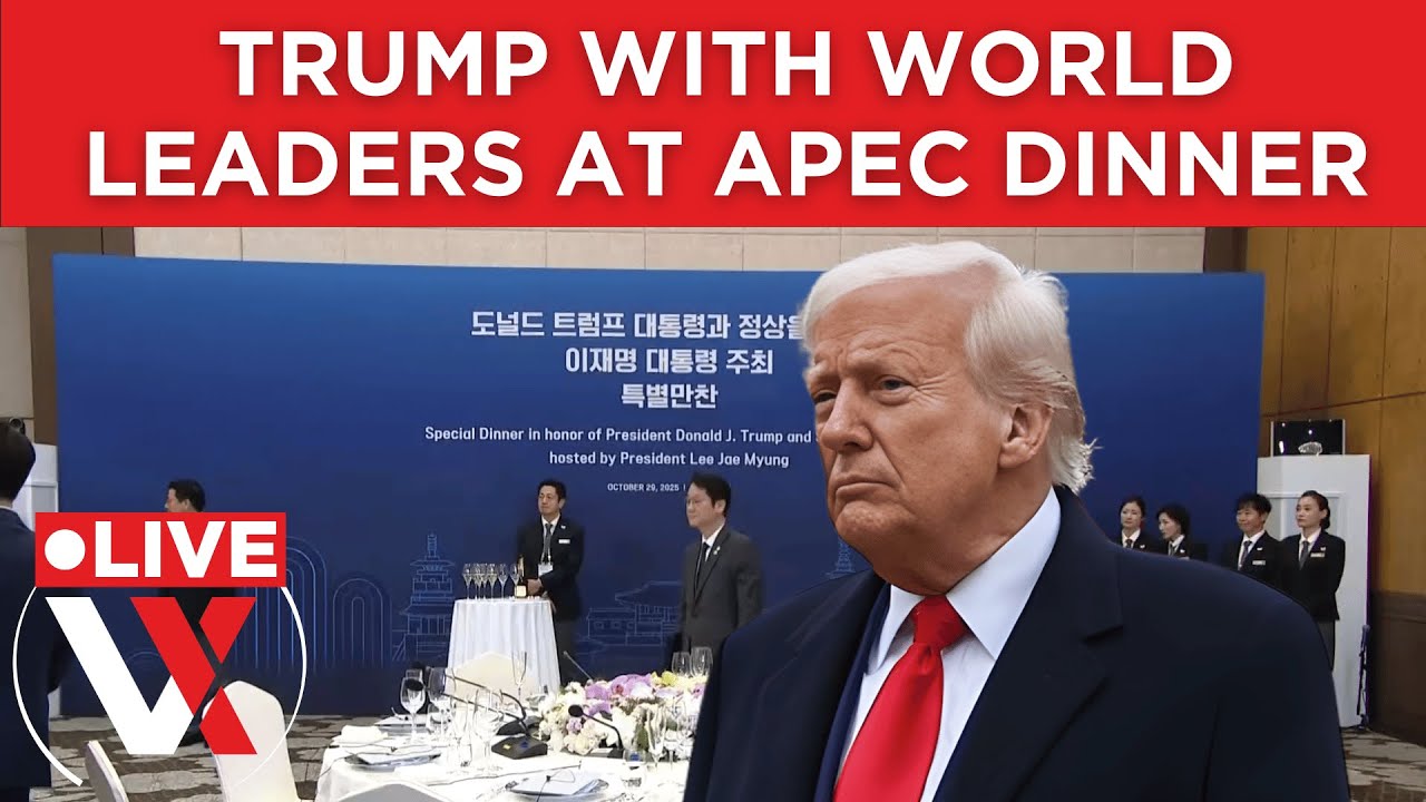 LIVE: U.S. President Donald Trump Attends APEC Leaders’ Dinner in Gyeongju, South Korea | VERTEX