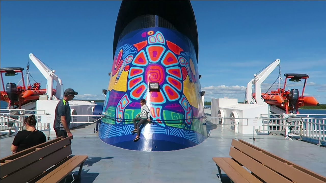 ms-chi-cheemaun-ferry-from-tobermory-to-manitoulin-island-youtube