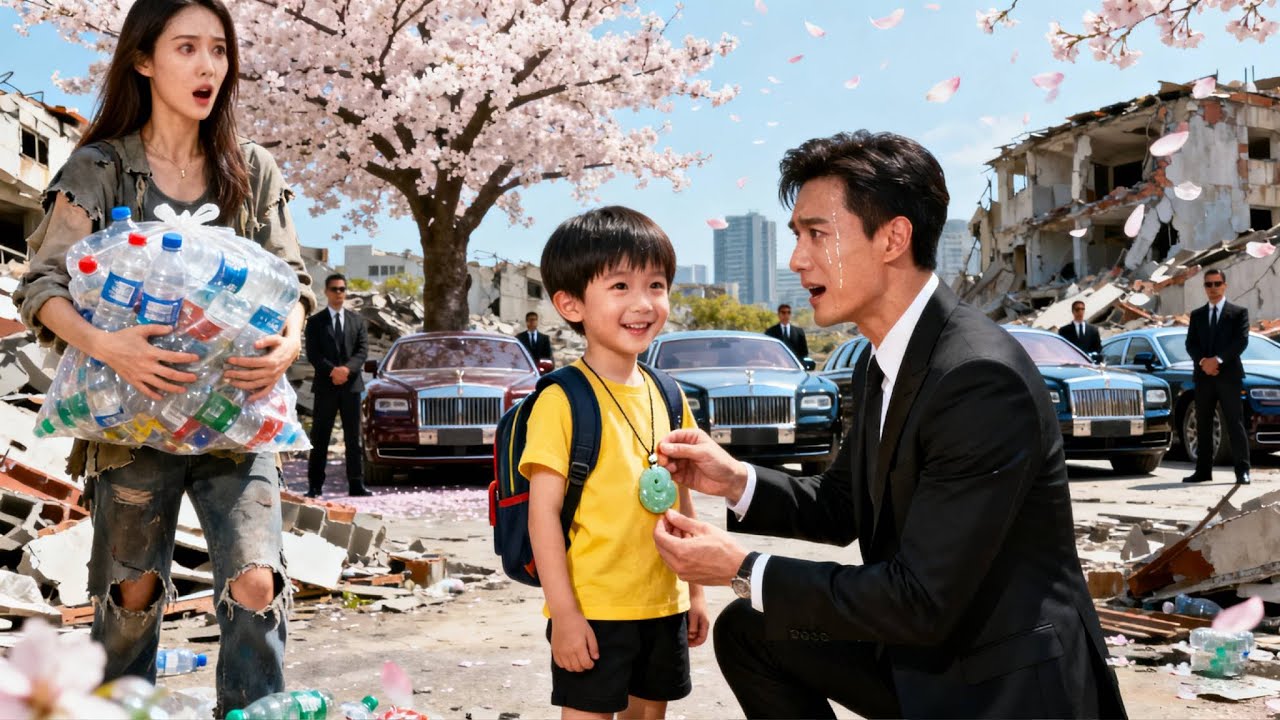 為湊手術費，5 歲男孩帶癡傻媽媽撿垃圾，一枚祖傳玉佩讓千億 CEO 認出妻兒，從此母子二人被寵上天！