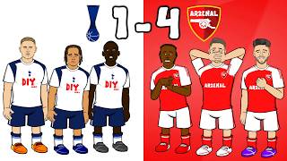 Download Lagu Eze and Gyokeres brace!🔴 Spurs 1-4 Arsenal - The Real Highlights MP3