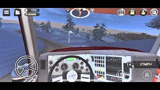 Snowy Mountain Road Truck Driving | Truck Simulation 19 Gameplay | Simulator Game for Mobile screenshot 3