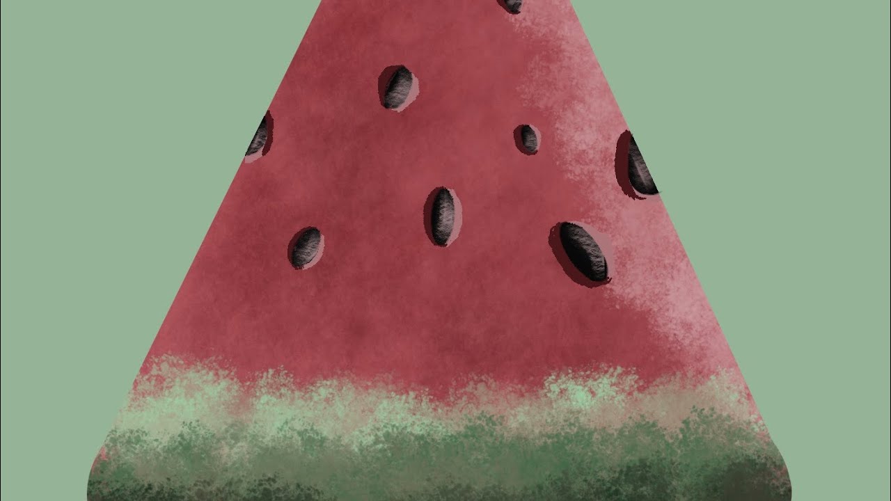 Watermelon 🍉 slice digital art tutorial IArt   