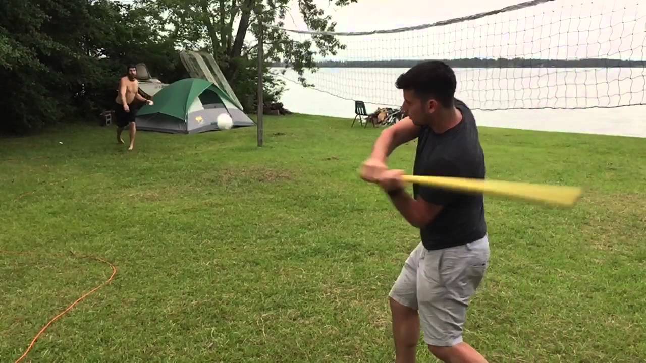 Slow Motion Wiffle Ball with Old Folks- 240 FPS iPhone 6 video