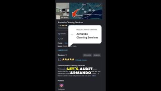 Armando Cleaning Services Full SEO Audit #shorts