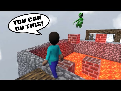 MINECRAFT CREEPER AND STEVE WORKING TOGETHER in HUMAN FALL FLAT