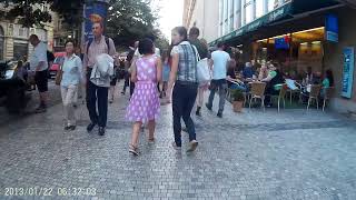 Prague By Bike. Na Příkopěна Велосипеде По Праге