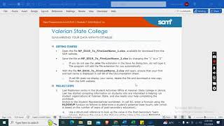 New Perspectives Excel 2019 | Module 7: SAM Project 1a Valerian State College
