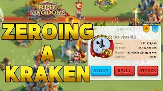 Zeroing a 175m Kraken! | Rise of Kingdoms