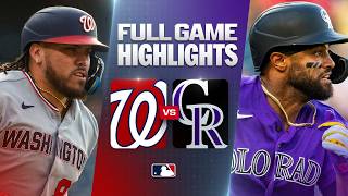 NATIONALS vs. ROCKIES: Official Full Game Highlights (July 20) | 2026 MLB Season