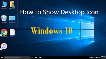 How to Display Desktop Icon on Windows 10 : TechGuruSeries