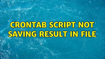 Crontab script not saving result in file