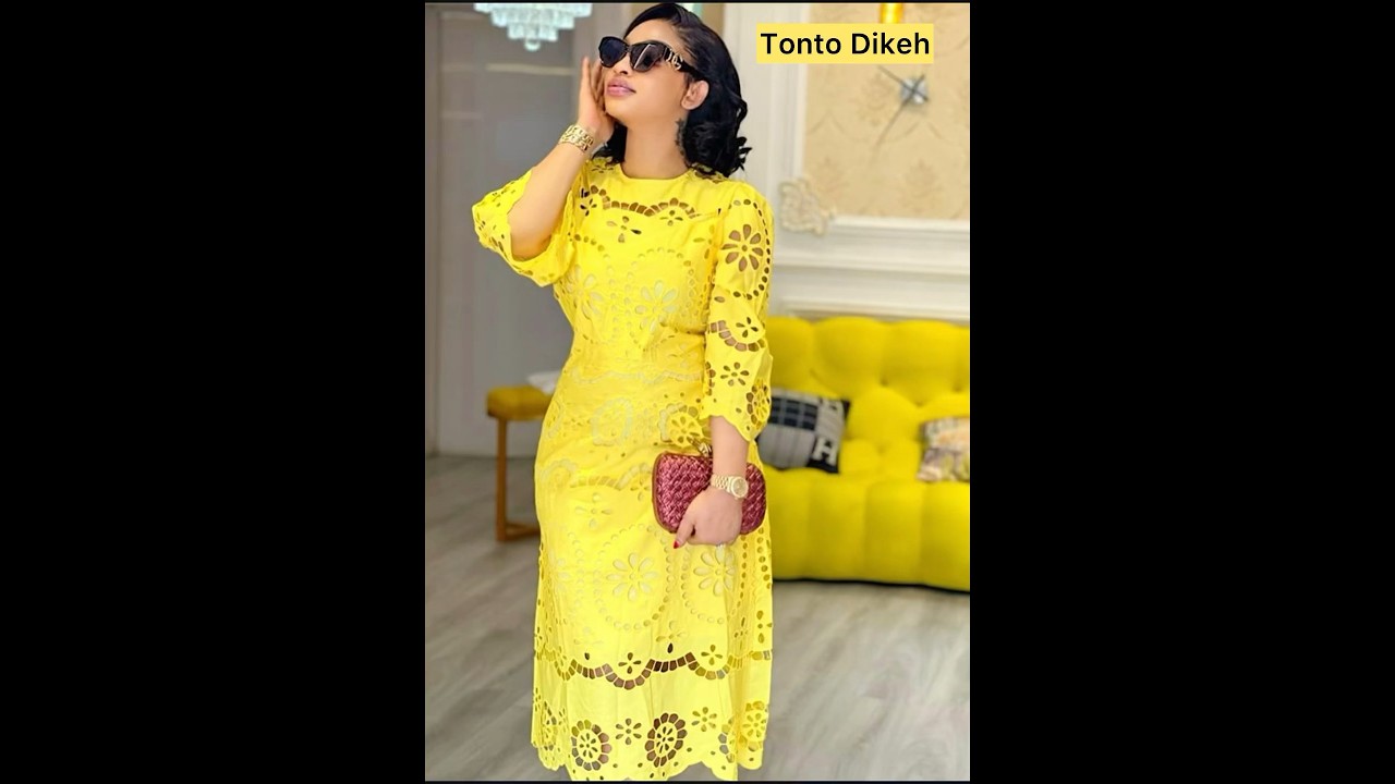 Top Female Celebrities Showcase Their Gorgeous Africa Traditional Outfits. So Beautiful