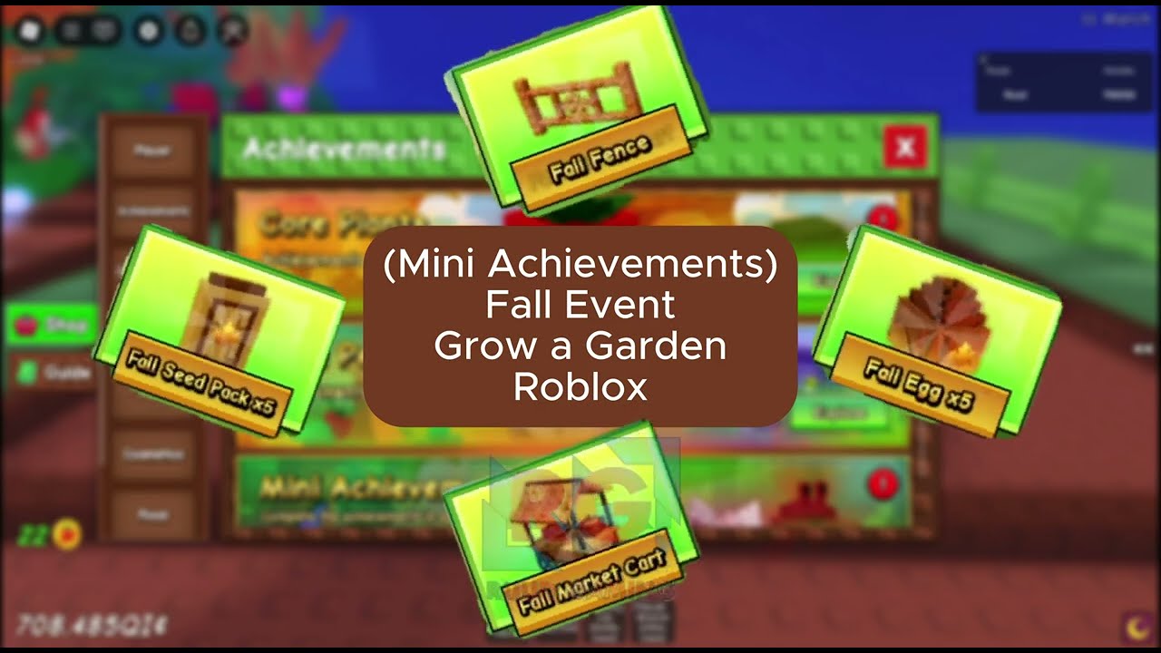 Mini Achievements - Fall Market Event 2 - Grow a Garden - Roblox Gameplay 