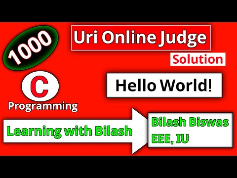 uri online judge problem 1000 solution | c programming in bangla