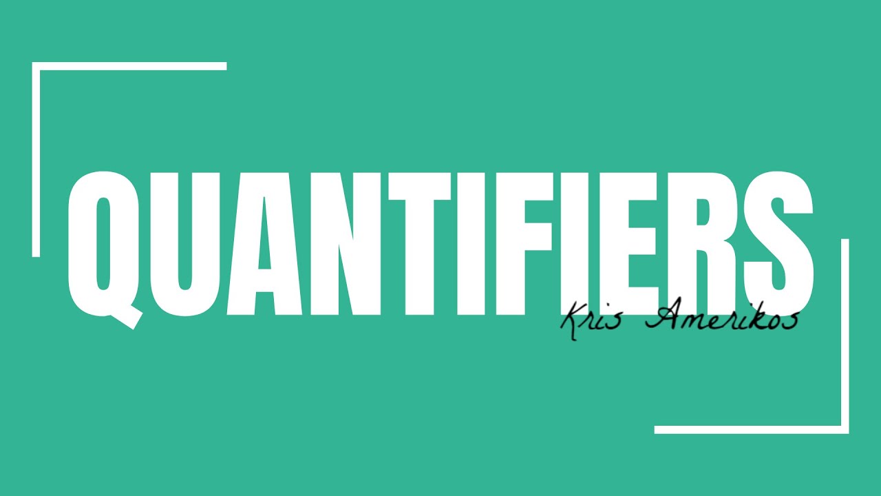 Quantifiers. Learn English online free video lessons - YouTube