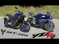Yamaha MT-09 vs YZF R6 | SUPERSPORT or HYPER NAKED?