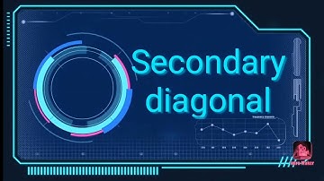 Sum of SECONDARY DIAGONAL elements in a matrix || think & code