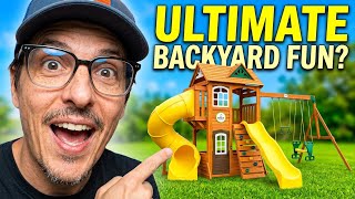 I Tested the KIDKRAFT Buffalo Crossing Wooden Swing Set | Here's What Happened