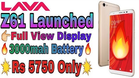 Lava Z61 With Full View Display and 3000mah Battery | Only Rs 5750 | Full Specification and Features
