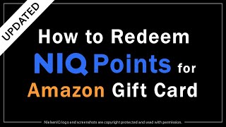 How to Redeem NielsenIQ Points for Amazon Gift Card 2025