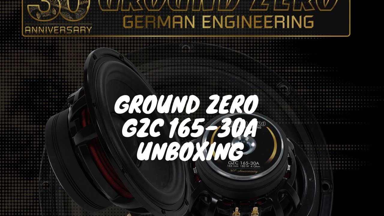 GROUND ZERO 30TH ANNIVERSARY GZC 165-30A LIMITED EDITION UNBOXING