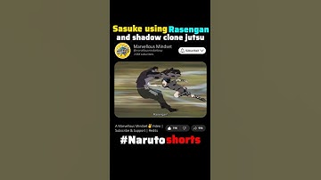 Sasuke using rasengan and shadow clone jutsu 🌀 #shorts