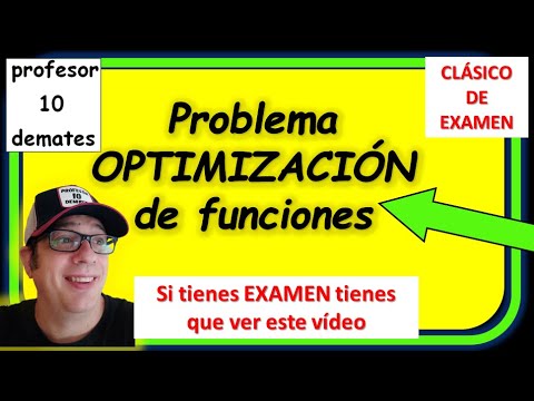 👉 Ejercicos de OPTIMIZACIÓN de funciones resueltos