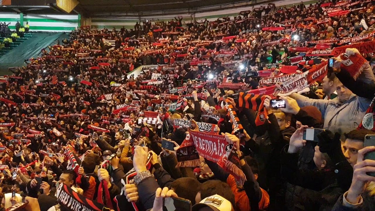 Glasgow Stade Rennais supporters Ligue Europa