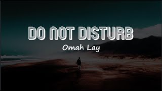 Video-Miniaturansicht von „Omah Lay - Do Not Disturb (Lyrics)“