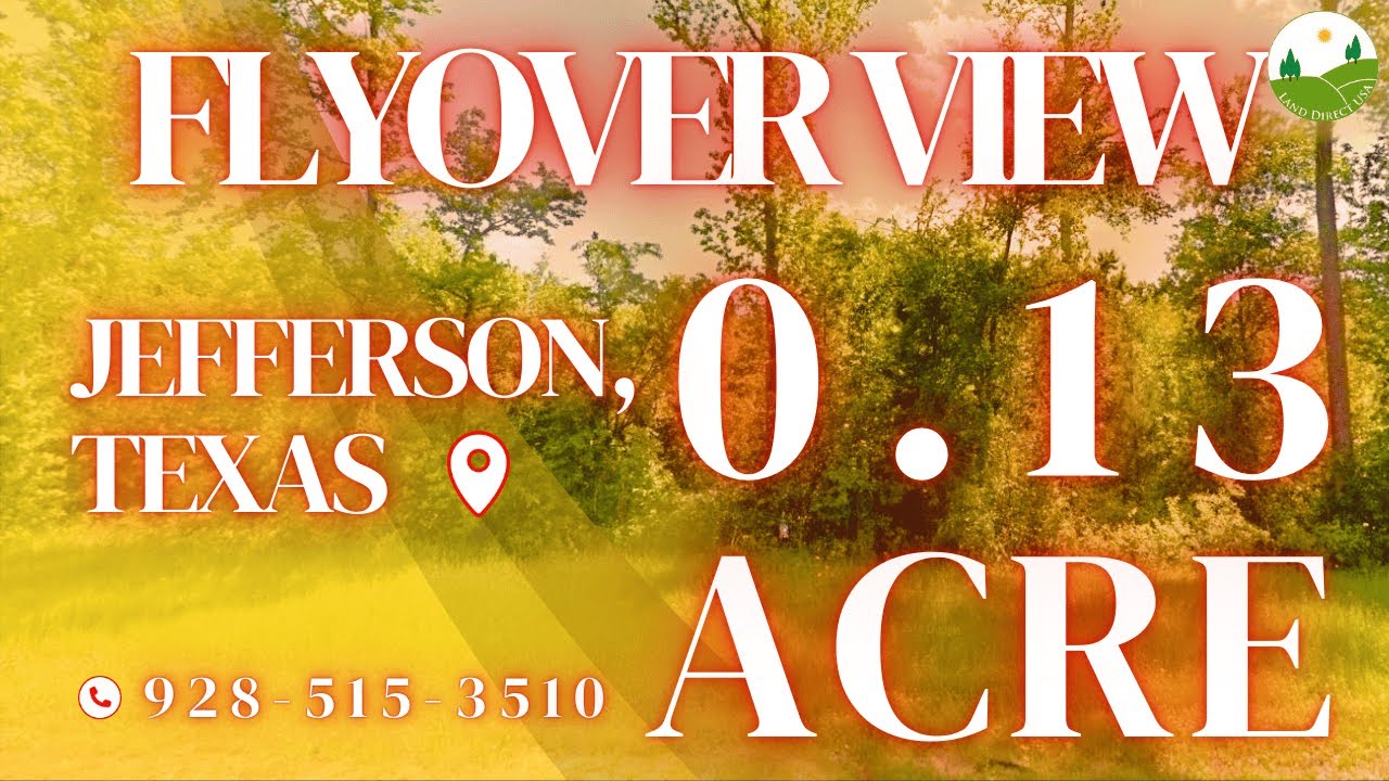 Fly Over - 0.13  acre land for sale in Jefferson, Texas [15519]