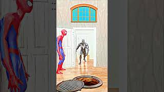 Spider-Man’s Door Mystery: Is Venom Hiding Inside the House? 🕷️🏚️ #SpiderMan #Venom