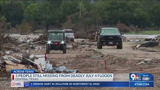 Just 3 people are now missing in Central Texas after floods