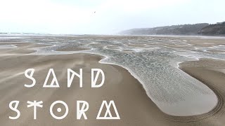 Sand Storm | Newport Oregon Beach Durning Low Tide.