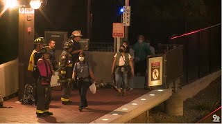 Hundreds evacuated from derailed Metro train, Blue Line service suspended Wednesday