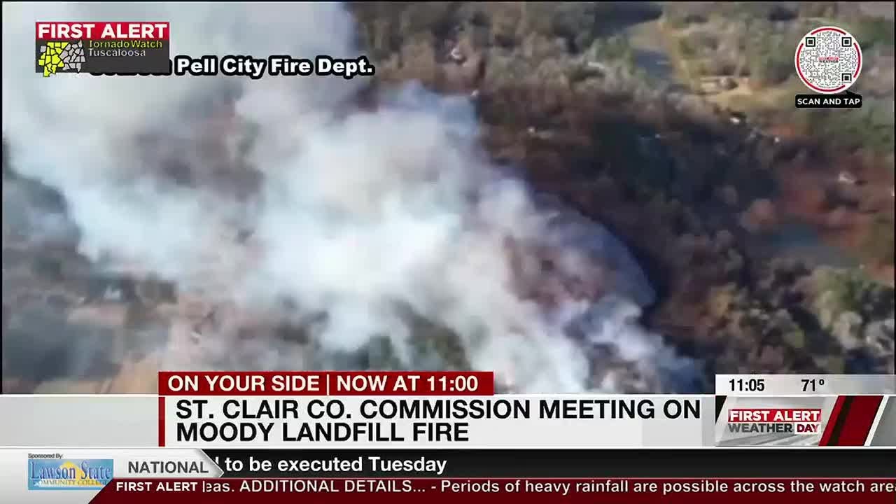 St. Clair County Commission meeting on Moody landfill fire