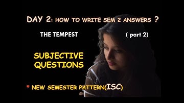 THE TEMPEST | HOW TO WRITE 4 MARK ANSWERS |SEMESTER 2 | ISC 2021-2022 | POINTS DISCUSSED IN DETAIL |