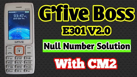 How to remove security code Gfive Boss E301 V2.0 CM2 | How To Remove All Gfive Null number solution