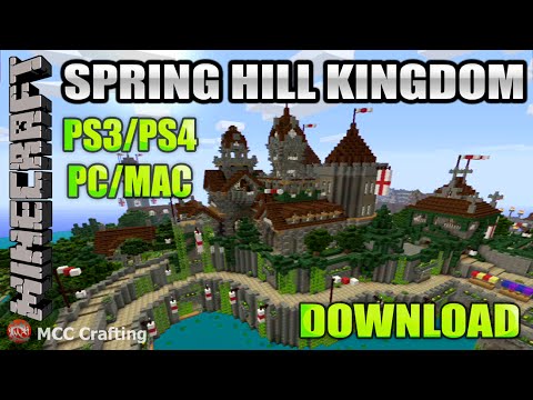 Minecraft Spring Hill Medieval Castle Kingdom My 1st World Minecraft Spring Hill Medieval Castle Kingdom My 1st World