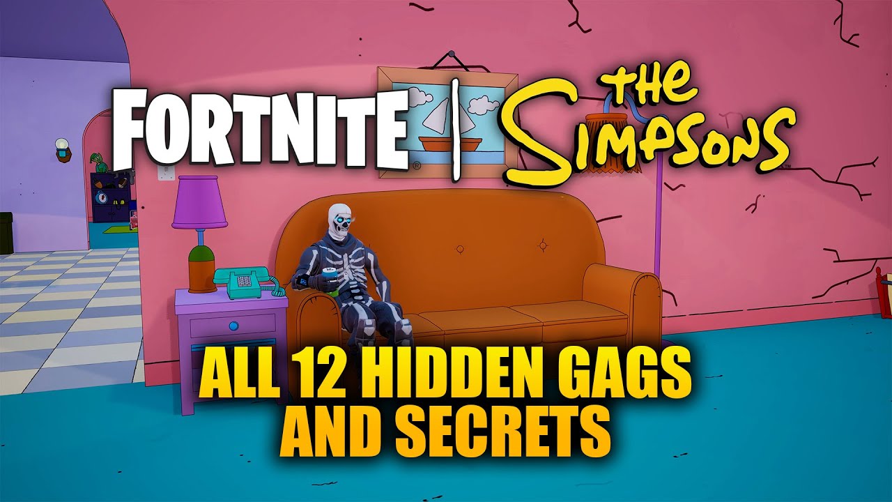 Fortnite: The Simpsons - All 12 Hidden Gags & Secrets (Find Hidden Gags Quest)