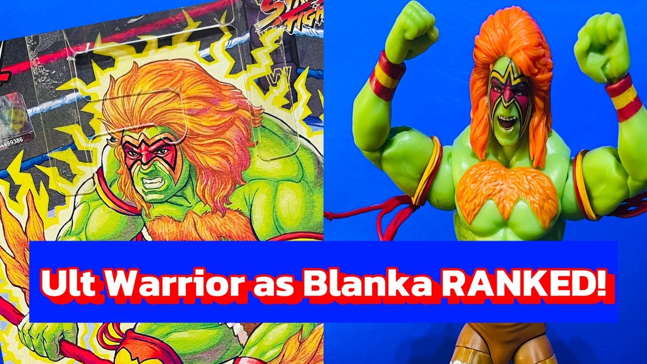 WWE Mattel Elite Ultimate Warrior Street Fighter as Blanka Wrestling figure Ranking & Toy Review 