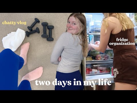 CHATTY VLOG | a couple of days in my life including fridge organization, barre & cooking:)