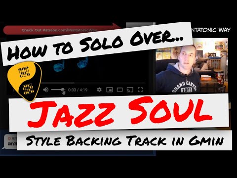 🎸 How to Solo Over Backing Tracks | Jazz Soul Funk Backing Track in G minor