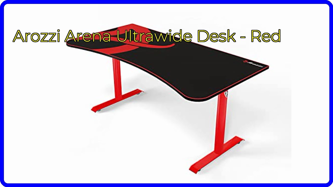 REVIEW (2025): Arozzi Arena Ultrawide Desk - Red. First Look.