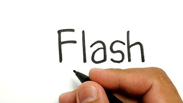 VERY EASY !, How to turn words FLASH into cartoon for kids