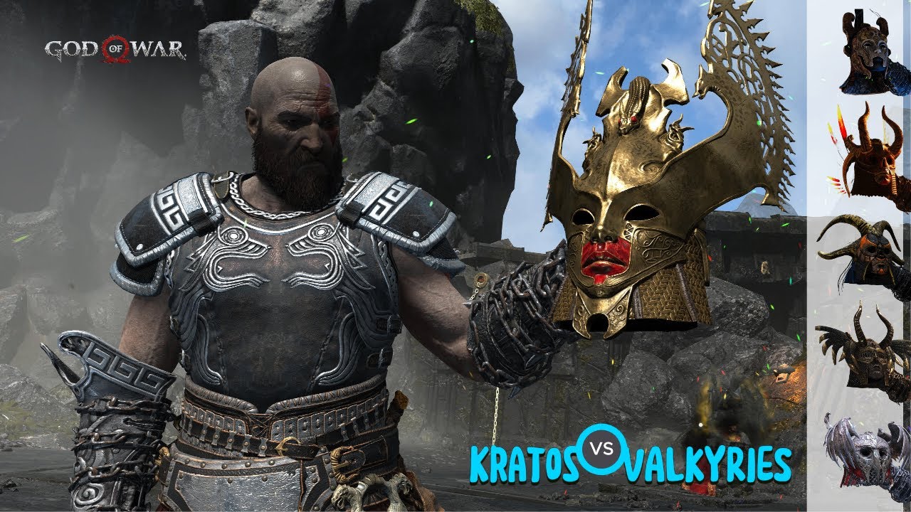 Kratos: Zeus Armoured God of War vs The Valkyries - Leviathan Axe ( Blessing of Frost Runic )- GMGOW