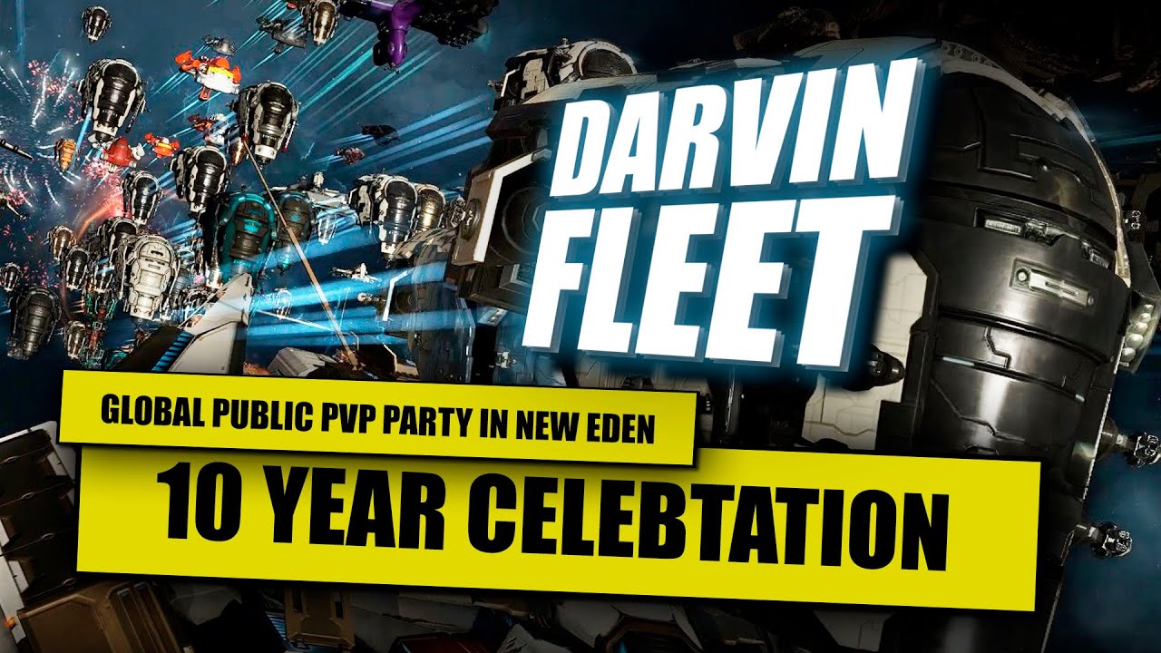 EVE Online: Дарвин Флот - 10 years Red VS Blue // Обзор события // Darvin Fleet