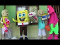 MY FRIENDS WEARING COSPLAYS SPONGEBOB SQUAREPANTS, PATRICK STAR, UPIN & IPIN DANCE LILY ALAN WALKER