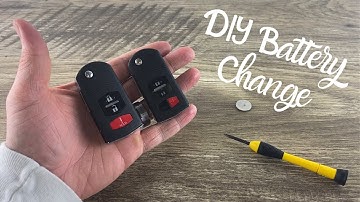 How To Change A Mazda Remote Fob Flip Key Battery CX-7, CX-9, 6, 5, 3, 2, RX-8 DIY Replace Tutorial