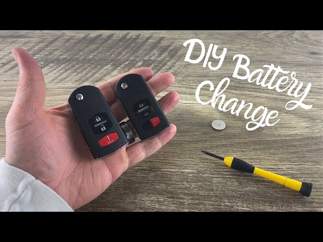 How To Change A Mazda Remote Fob Flip Key Battery CX-7, CX-9, 6, 5, 3, 2,  RX-8 DIY Replace Tutorial - YouTube